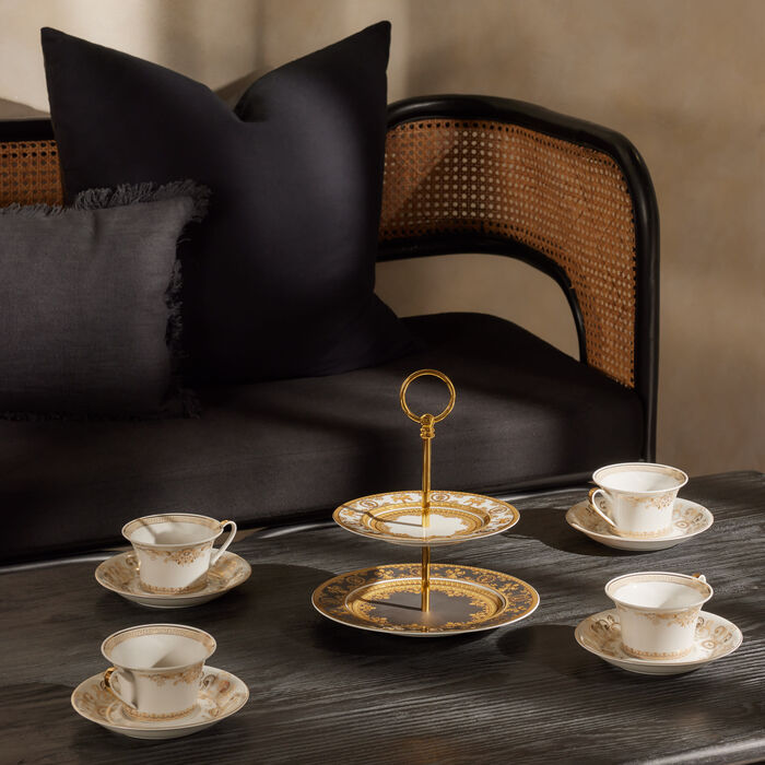 versace i love baroque etagere cake stand black