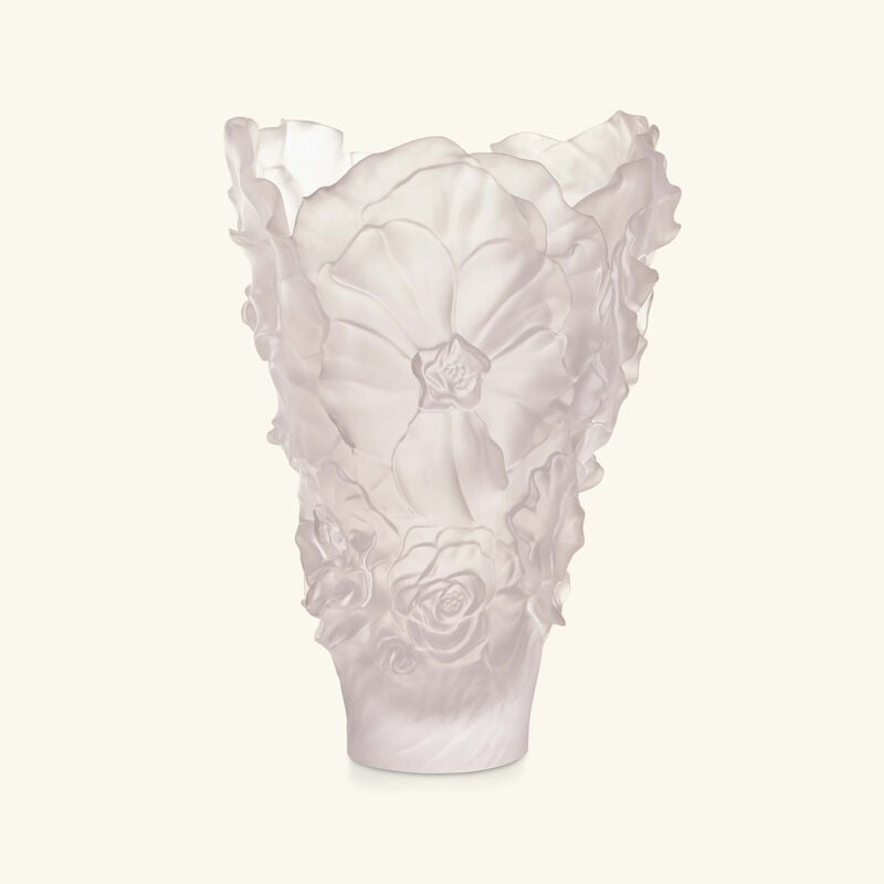 daum camellia vase large white