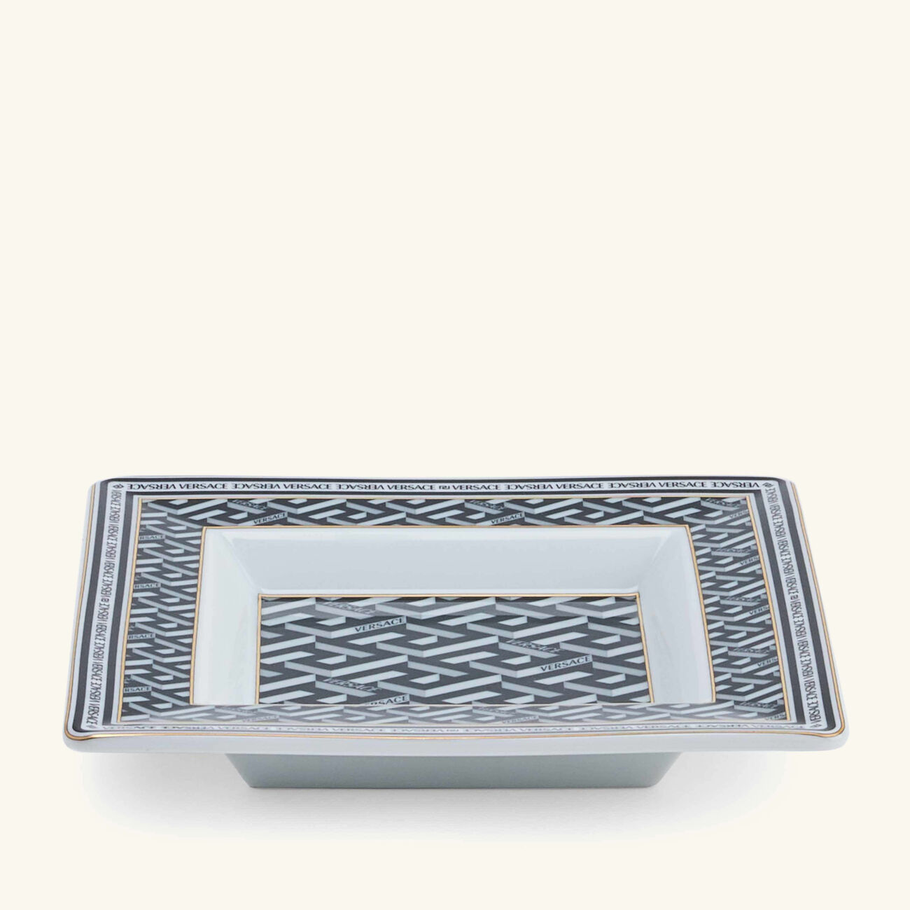 versace la greca trinket tray square