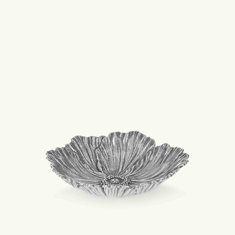 buccellati poppy flower bowl small silver