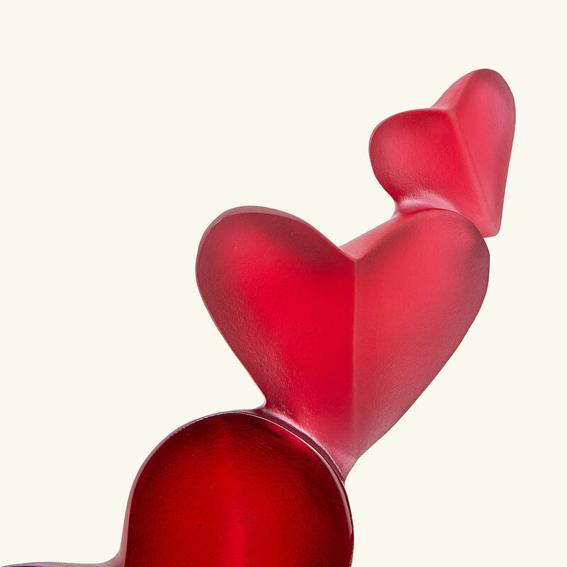 منحوتة هارت باشن صغيرة جدًا حمراء large