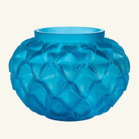 lalique champs lys es centerpiece blue