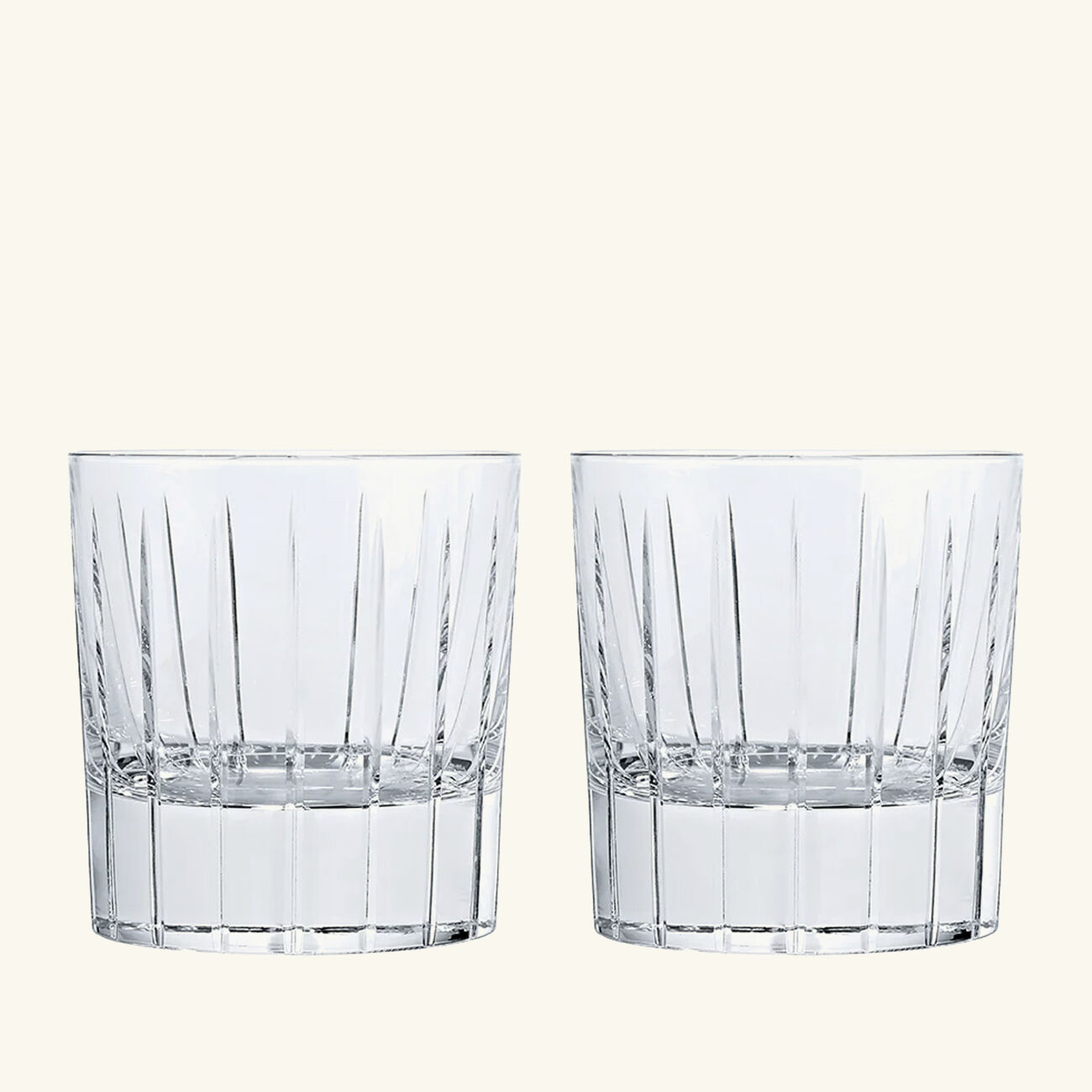 christofle iriana drinking glass set of 2 clear