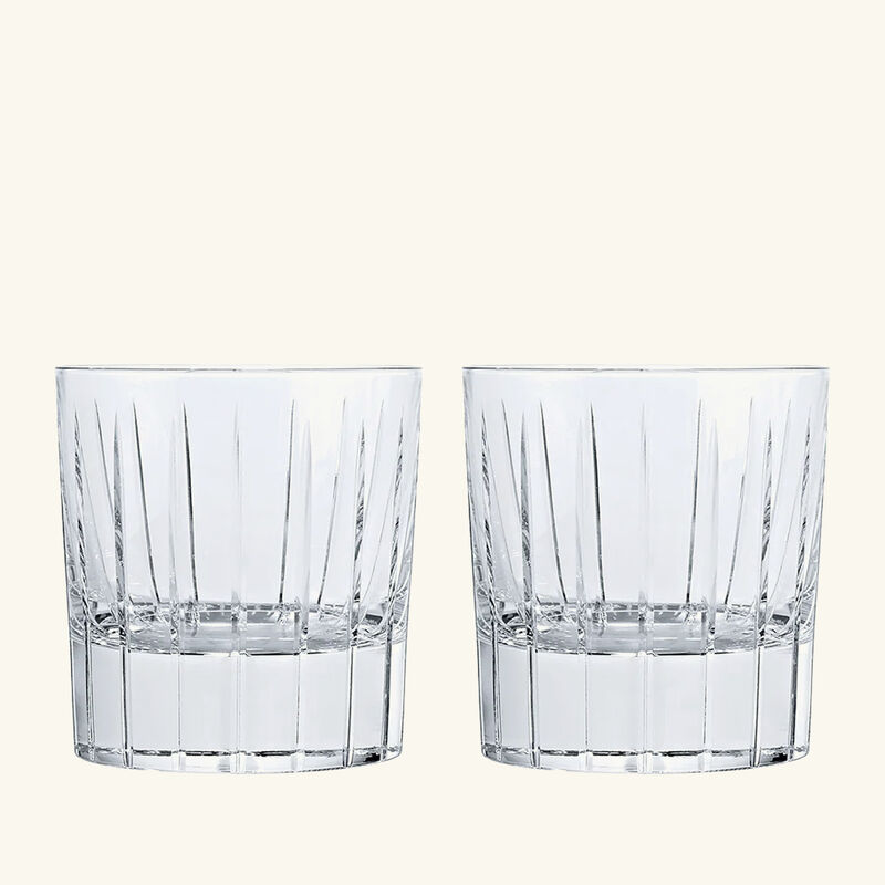 christofle iriana drinking glass set of 2 clear