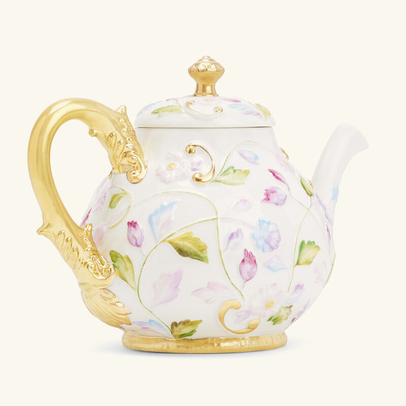 villari taormina tea pot pink