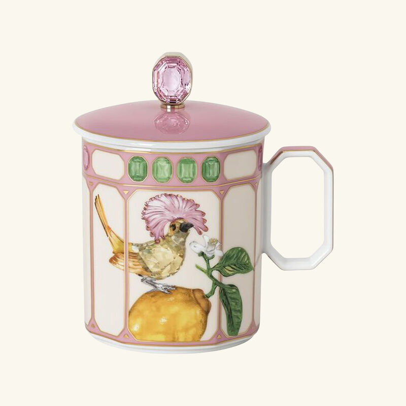 Idyllia Mug with Lid Flycatcher Pink rosenthal idyllia mug with lid flycatcher pink