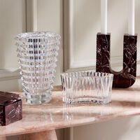 baccarat eye vase round medium clear