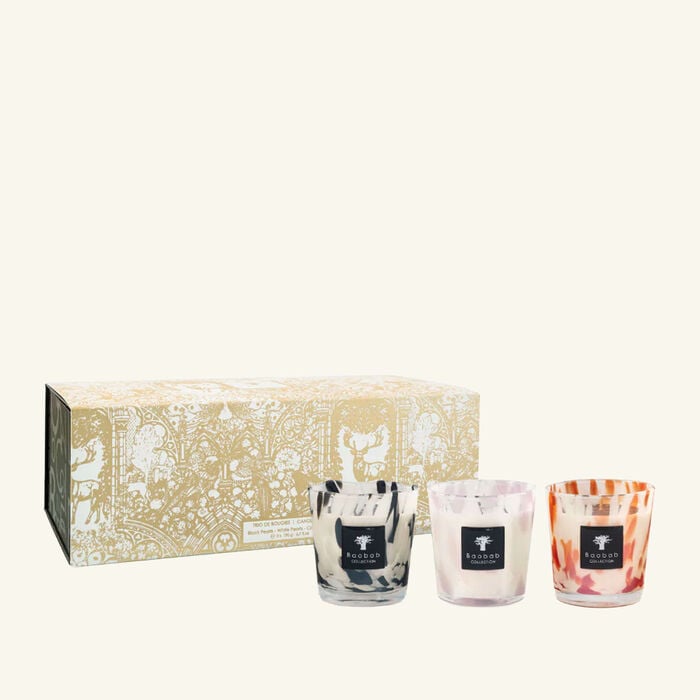 Pearls Trio Candle Max 08 Gift Set baobab collection pearls trio candle max 08 gift set