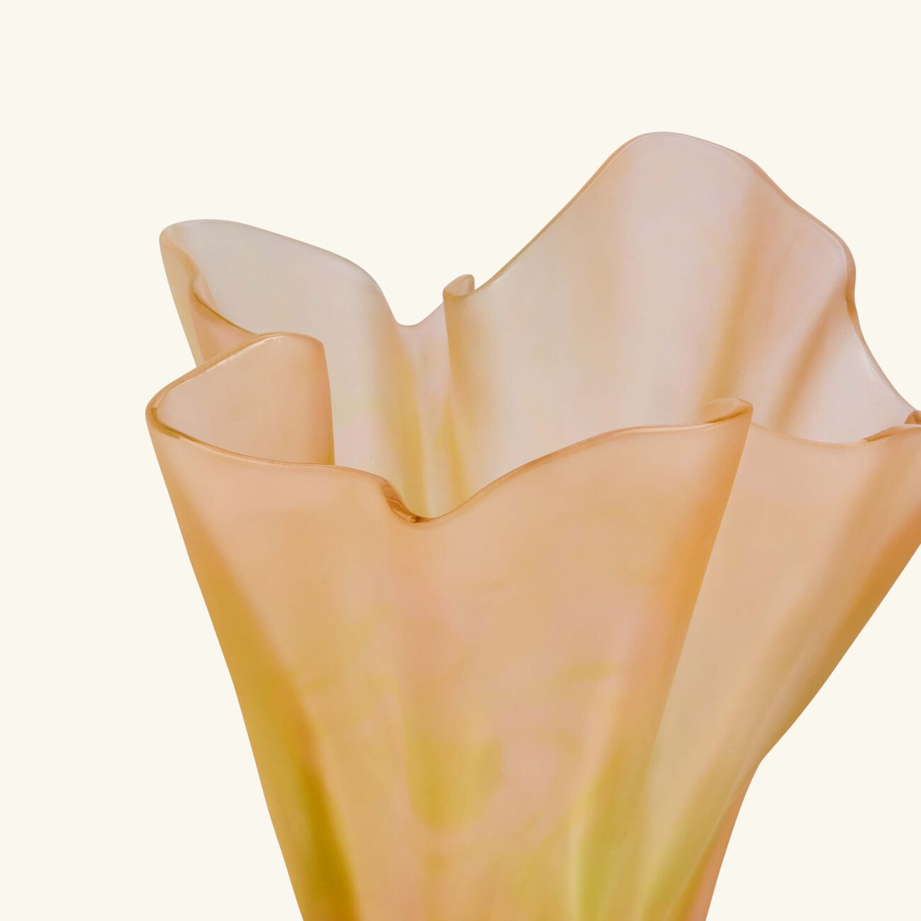 daum croisi re vase large yellow