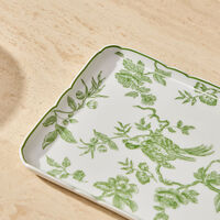 bernardaud albertine serving plate regtangular green