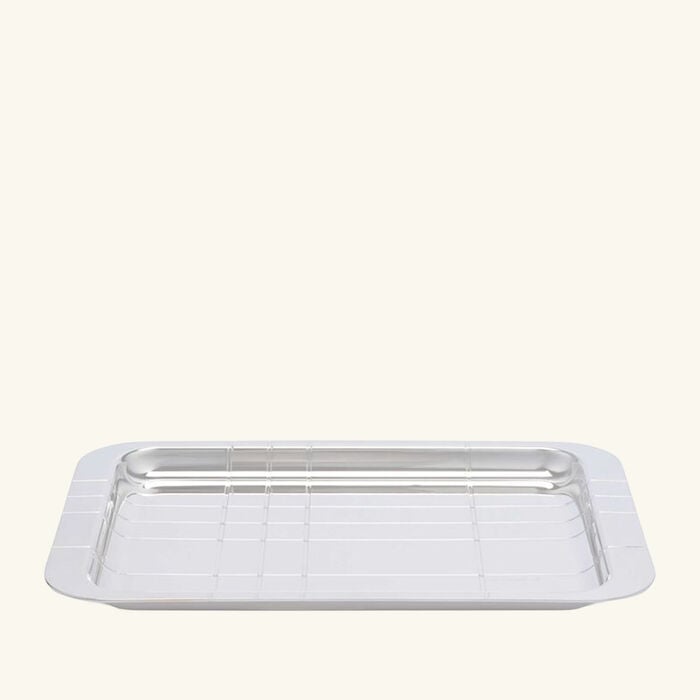 كريستوفل صينية جرافيك مستطيلة صغيرة مطلية بالفضة