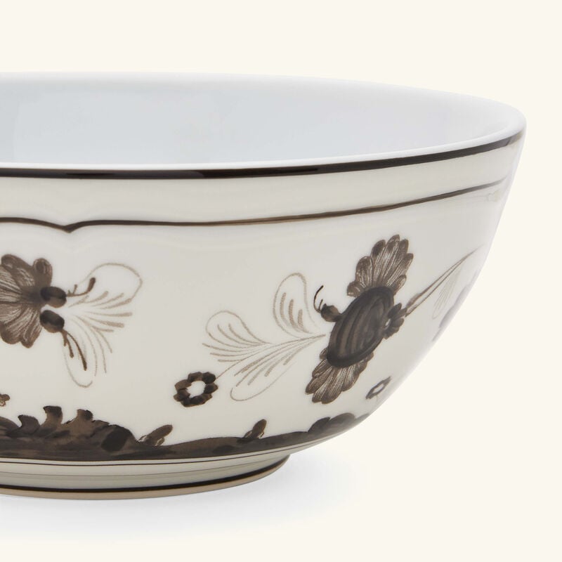 ginori 1735 oriente italiano bowl grey