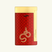 st dupont slim 7 snake lighter red