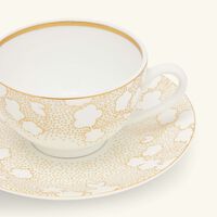bernardaud reves tea cup saucer gold