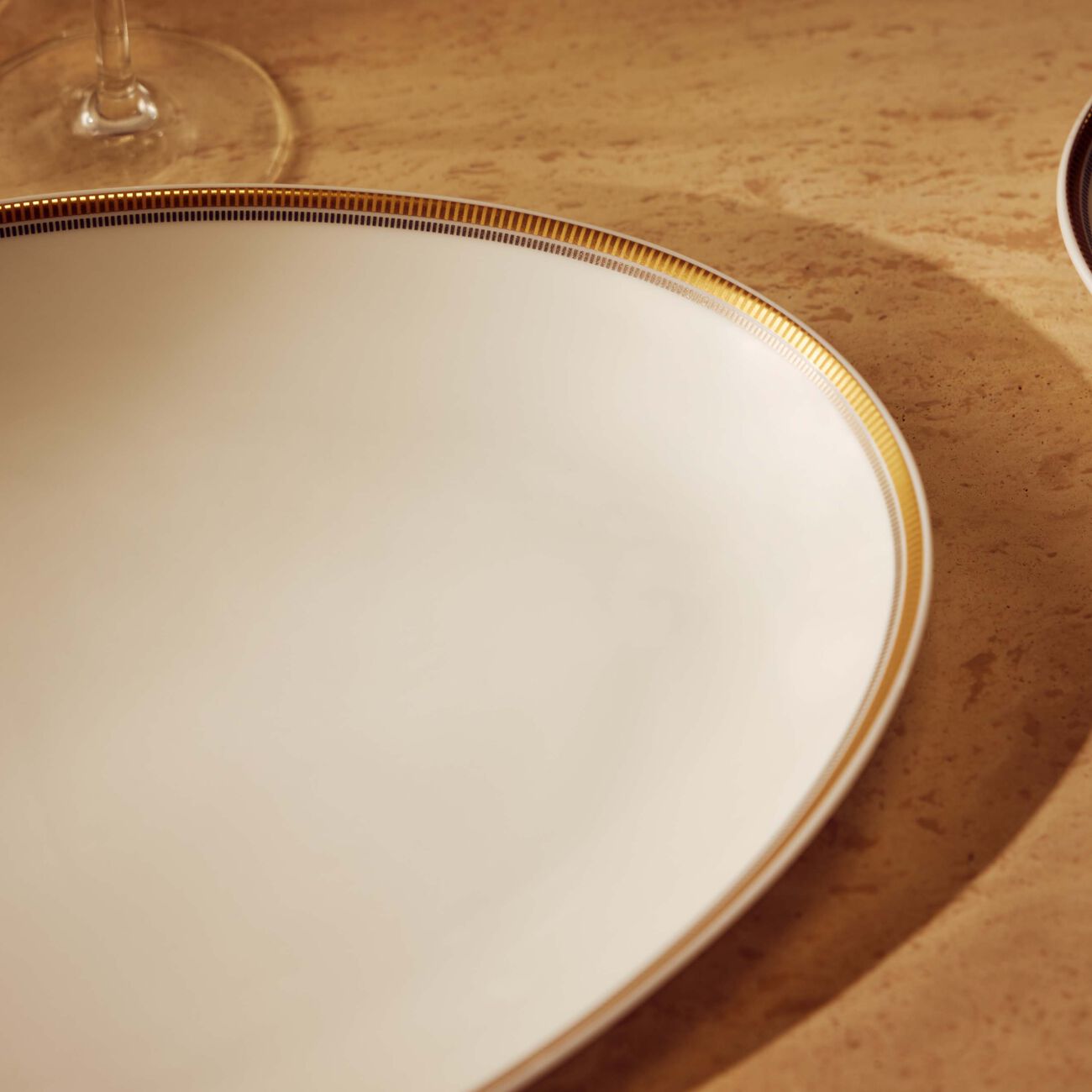 bernardaud gage serving platter oval white 38cm