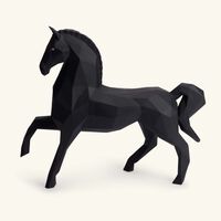 lladro horse sculpture large black
