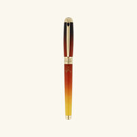 st dupont line d montecristo fountain pen brown