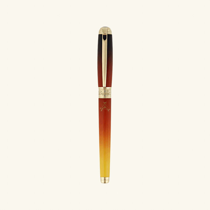 st dupont line d montecristo fountain pen brown