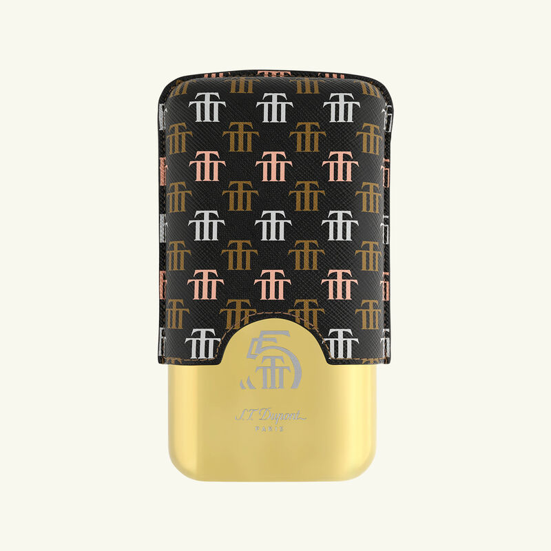 علبة السيجار ترينيداد باللونين الأسود والذهبي اس تي دوبون علبة السيجار ترينيداد باللونين الأسود والذهبي