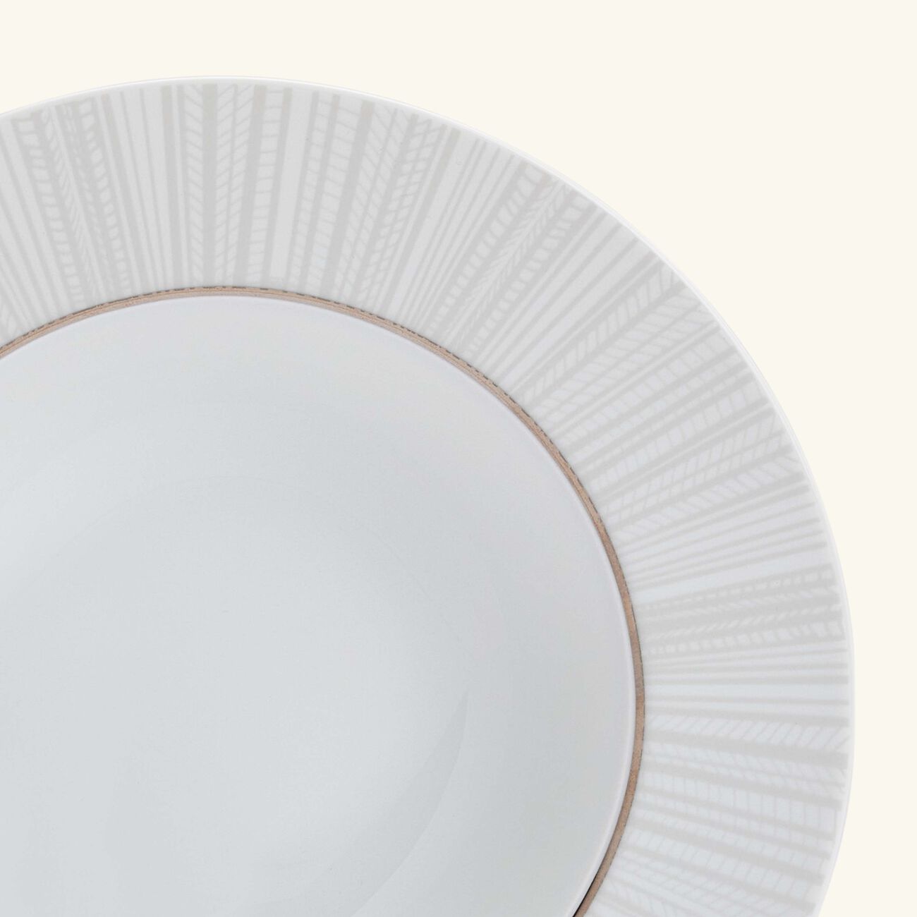 bernardaud silva soup plate round silver 22cm