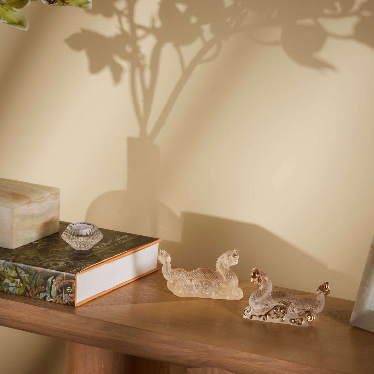 lalique tianlong dragon sculpture small gold