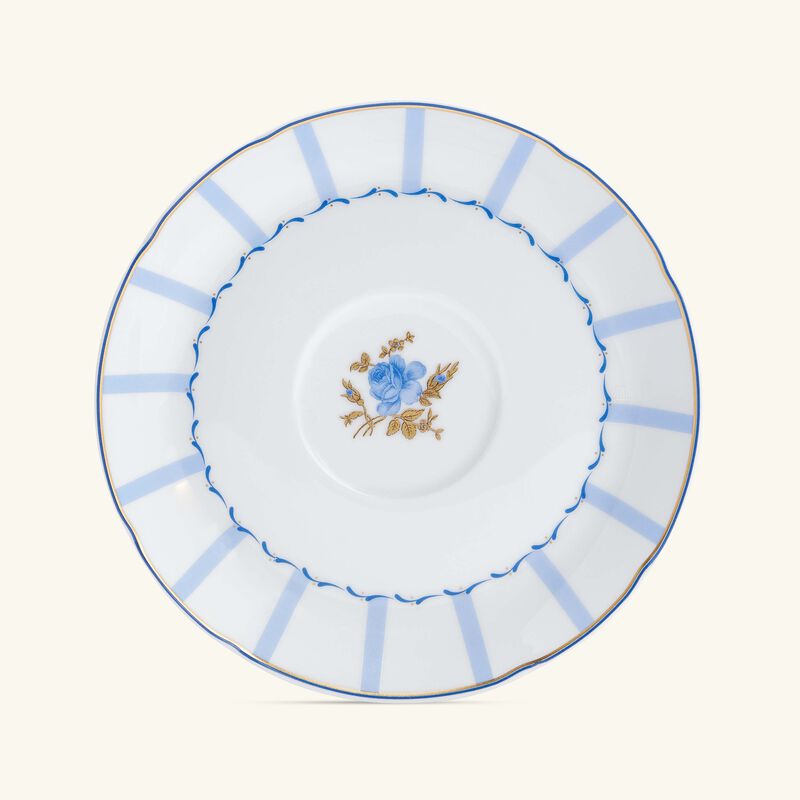 bernardaud brocante tea cup   saucer blue