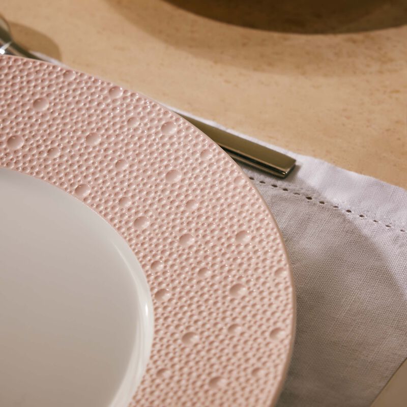 bernardaud ecume charger plate round pink 29cm