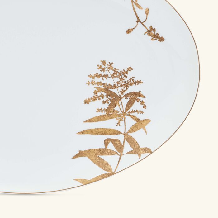 bernardaud v g tal or serving platter oval gold 39cm