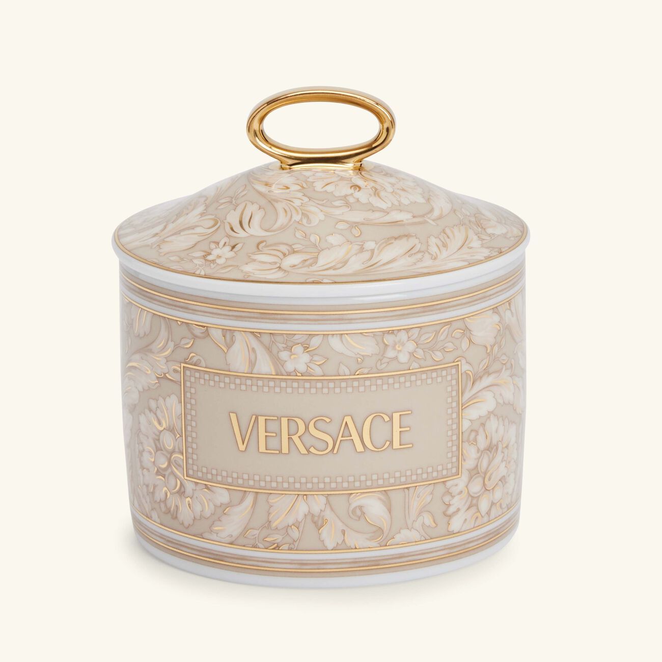versace barocco beige trinket box small