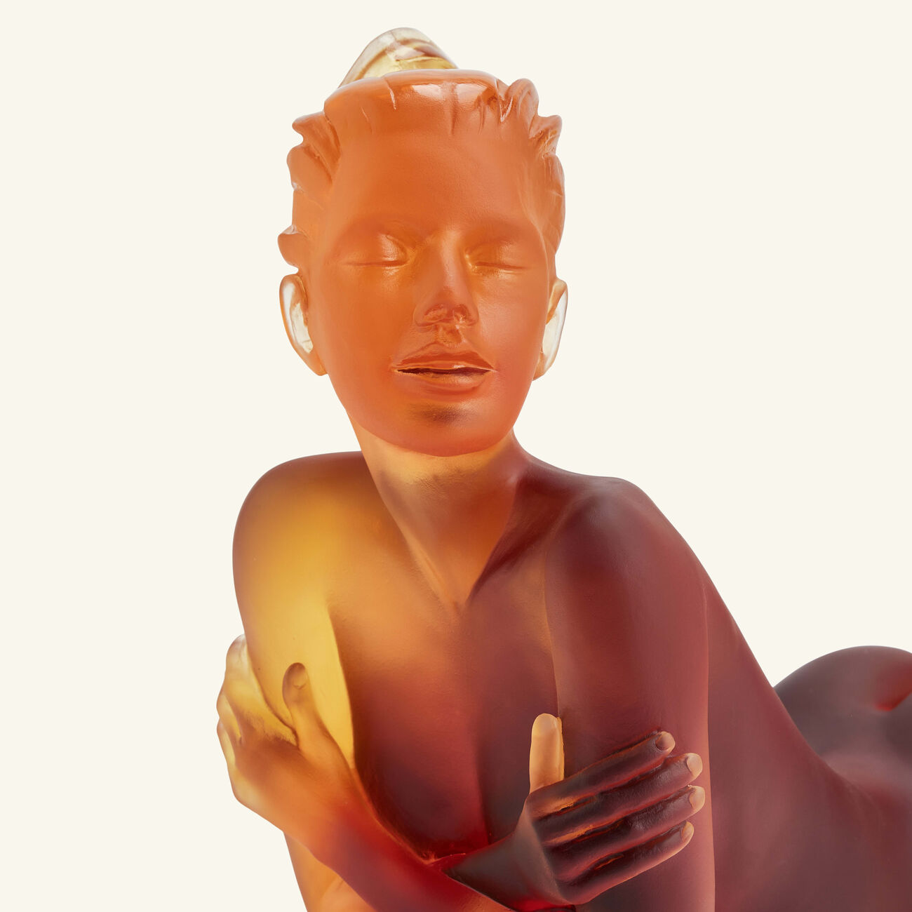 daum ad lie sculpture medium orange