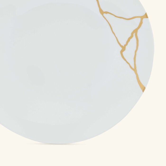 bernardaud kintsugi dinner plate round white 27cm