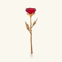 daum eternal rose figurine medium red