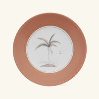 marie daage bamboo colonies charger plate round pink 30cm