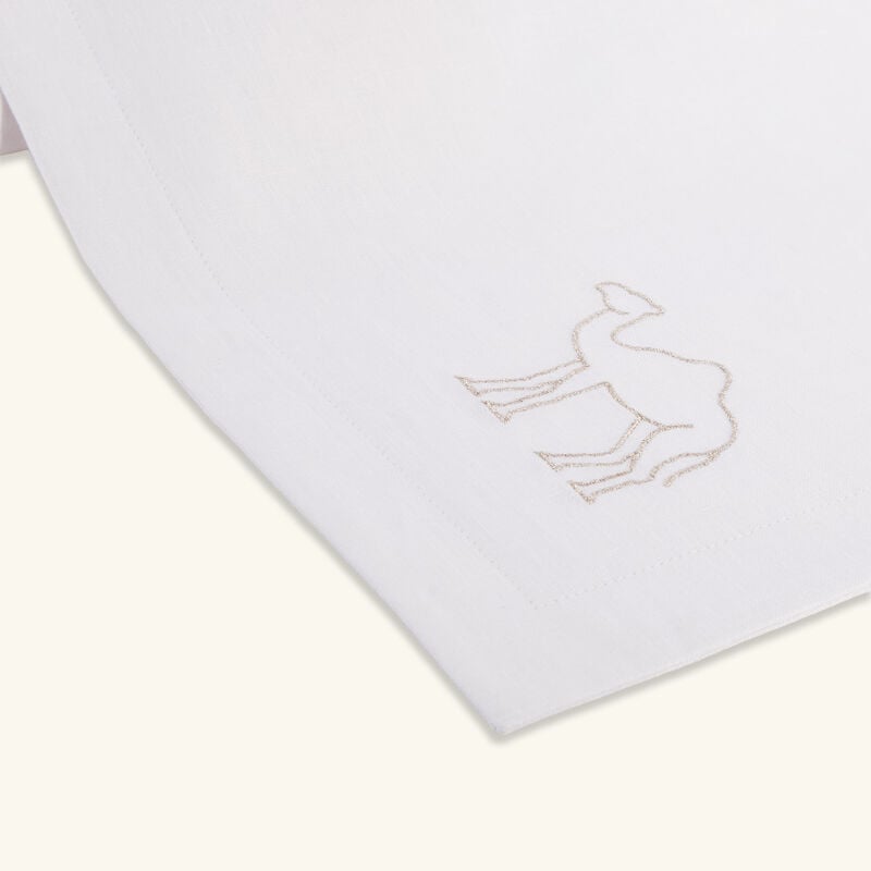 catherine denoual camel placemat white