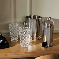 ralph lauren home thorpe ice bucket with tongs silver