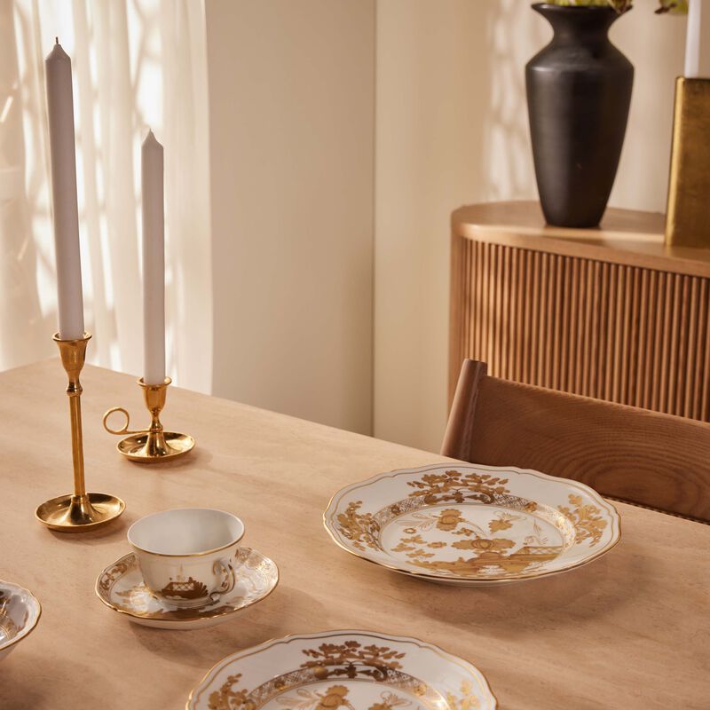 Oriente Italiano Dinner Plate Round Gold 26cm ginori 1735 oriente italiano dinner plate round gold 26cm