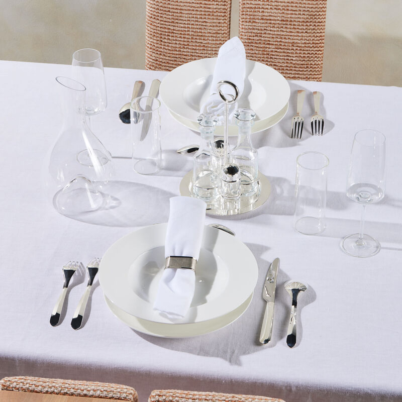 christofle infini individual 5 piece set silver plated