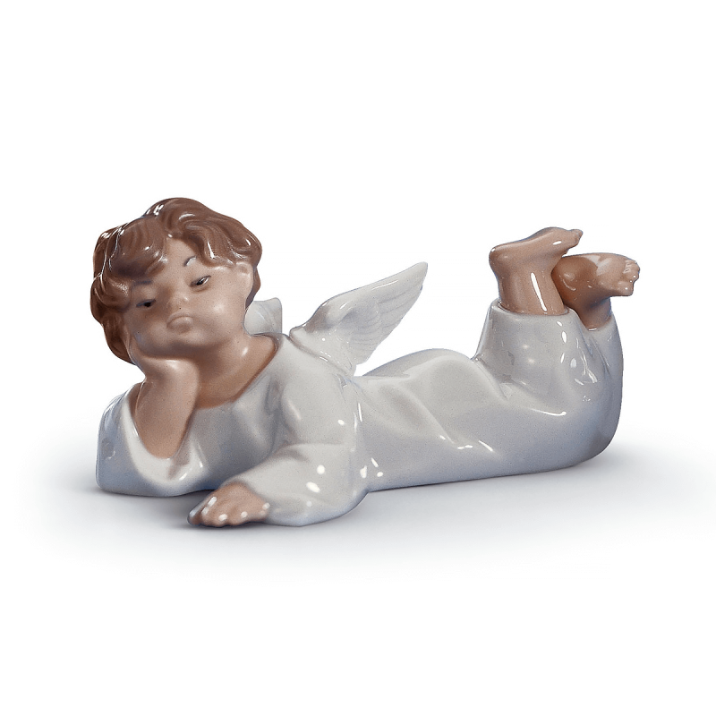 Angel Laying Down Figurine, large