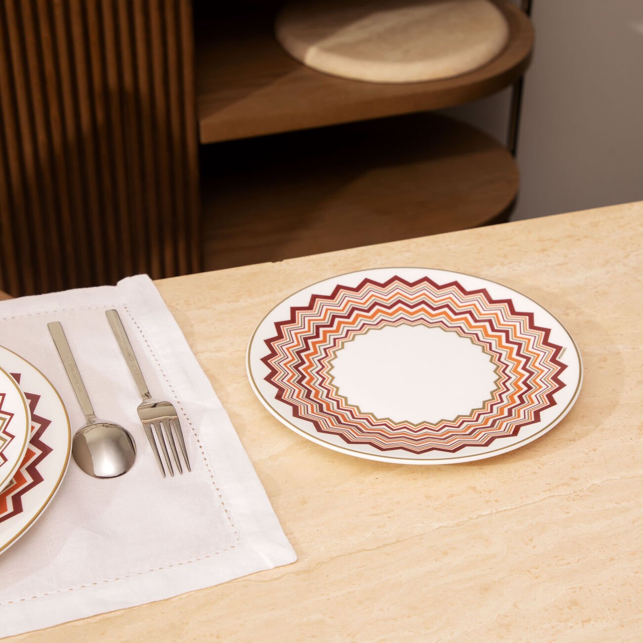 missoni home iconic dessert plate round 21 cm set of 2