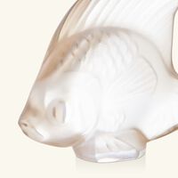 lalique fish figurine small gold