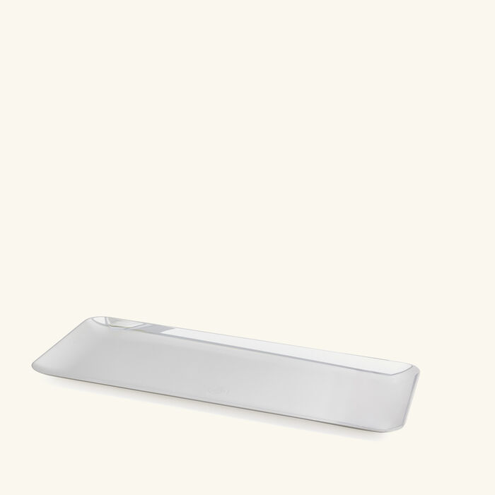 christofle silver time serving tray rectangular medium silver plated