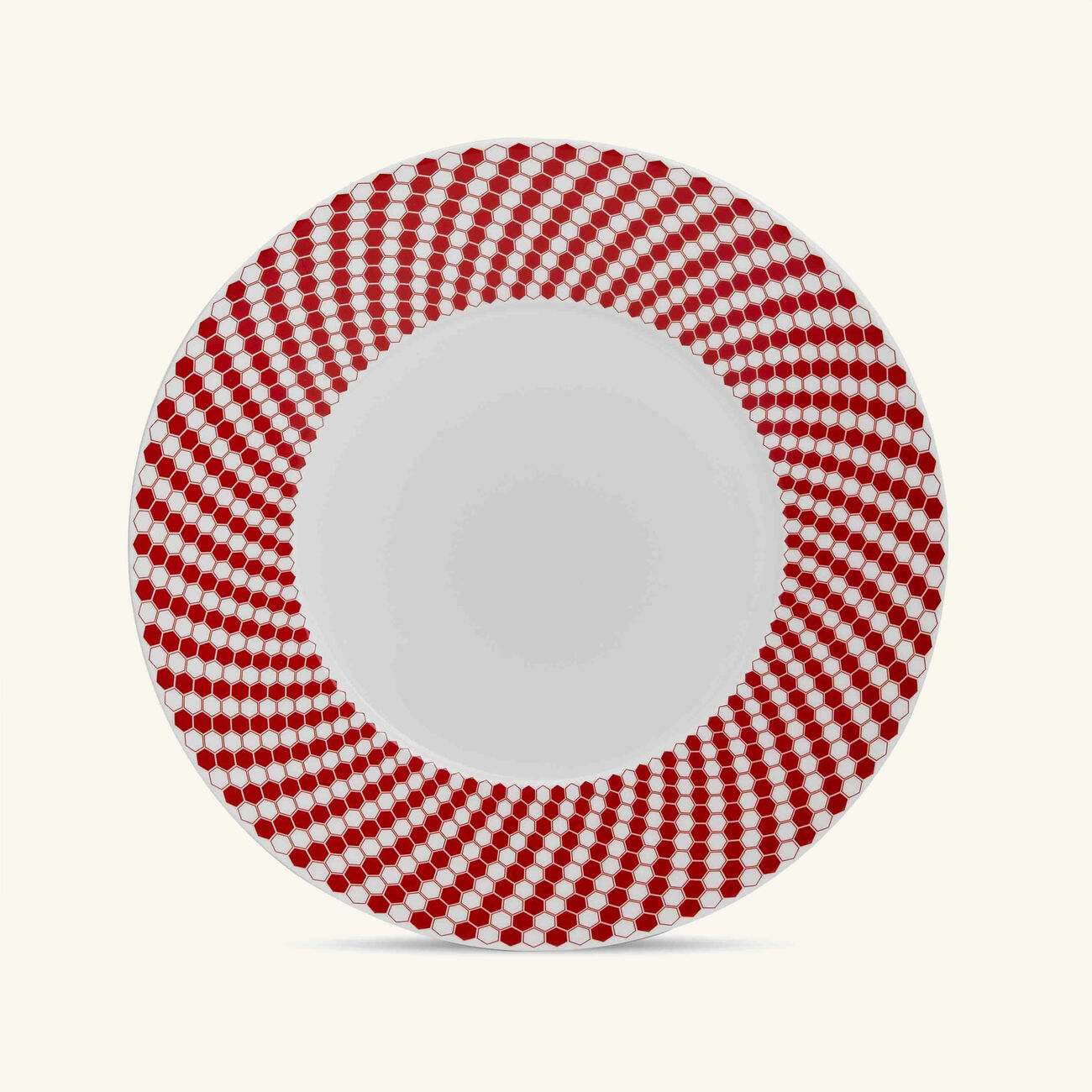 christofle madison 6 dessert plate round red 21cm