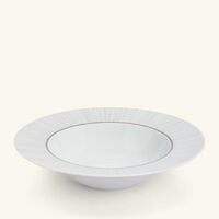 bernardaud silva soup plate round silver 22cm