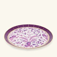 bernardaud prunus serving platter round purple