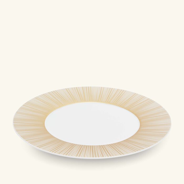 bernardaud sol salad plate round gold 21cm