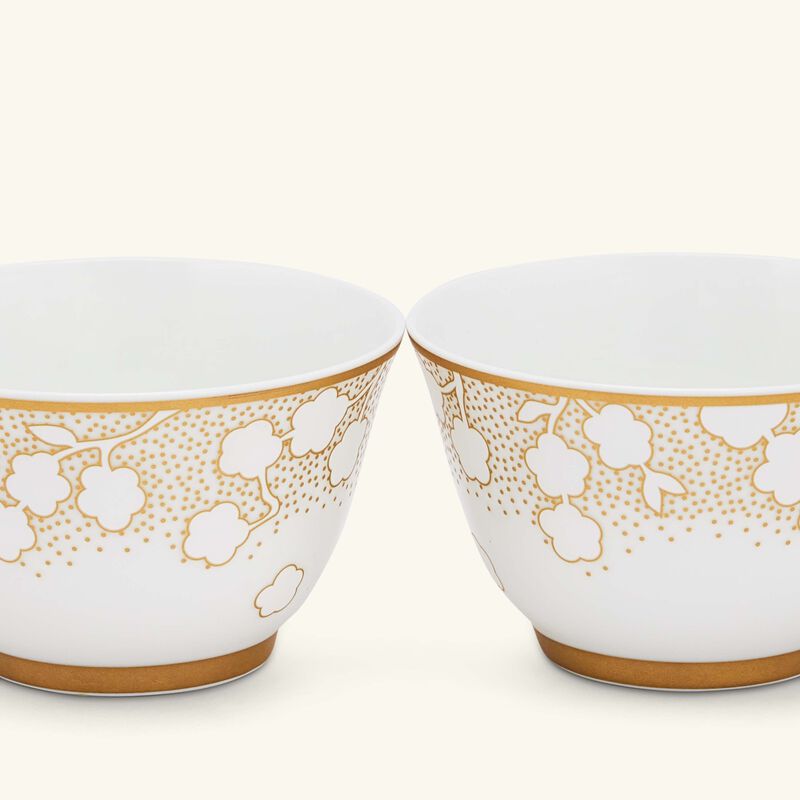 bernardaud reves serving bowl gold