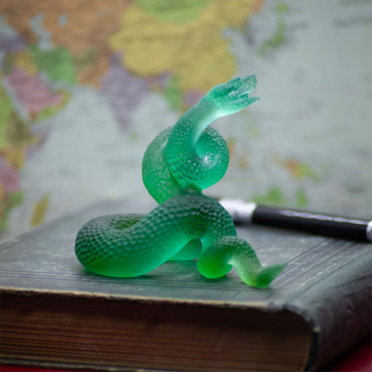Serpent Horoscope Snake Figurine Green daum serpent horoscope snake figurine green