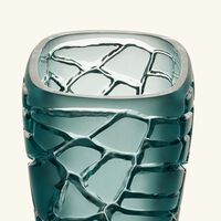 lalique terramineral magnitude vase round small blue