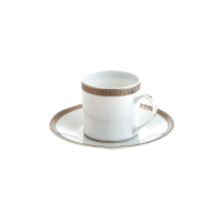 Malmaison Platine Coffee Cup & Saucer, small