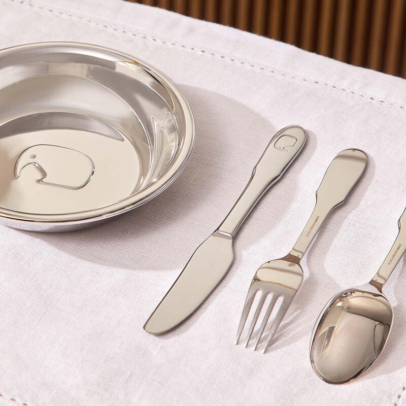 Elephant Children Dinnerware Set Silver georg jensen elephant children dinnerware set silver